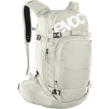 EVOC 30L Line Backpack with avalanche gear pockets and hydration system, designed for outdoor adventures and mountain sports.