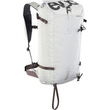 EVOC Summit Backpack for ski touring with avalanche gear compartments and hydration system, outdoor accessories for winter sports.