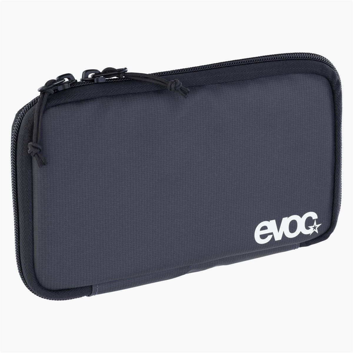 EVOC travel case with organizer pockets and water-repellent fabric for storing documents and accessories.