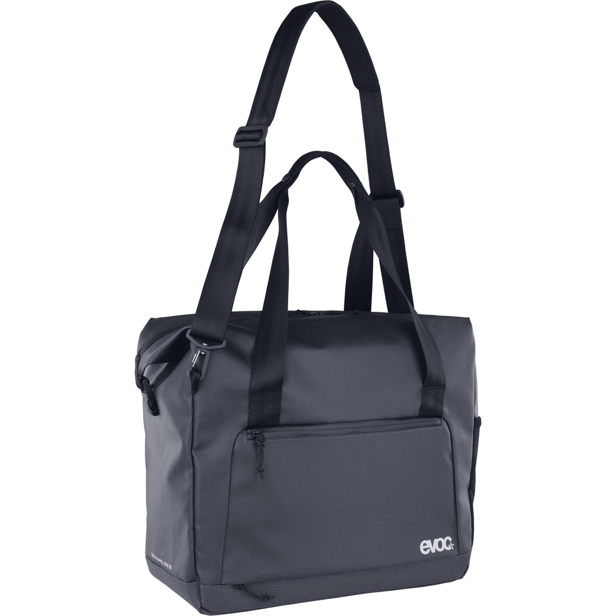 EVOC tote travel bag 30L with padded laptop compartment and trolley strap, versatile accessories for travel and daily use