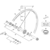 Shimano Spares WH-9000-C24-CL spoke and nipple set, front
