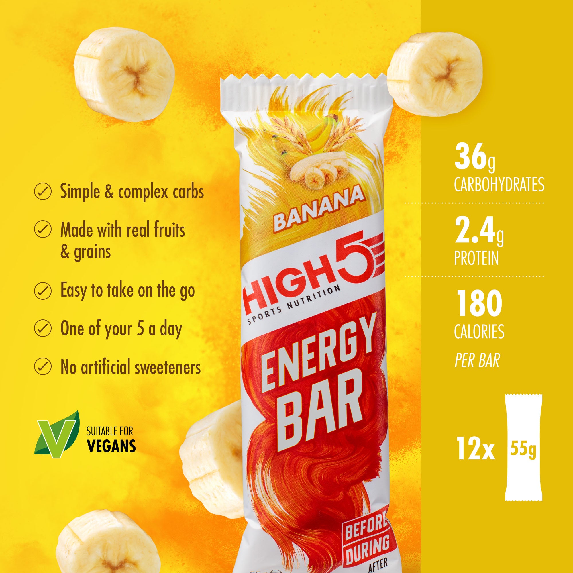 High5 High5 Energy Bar x12 55g