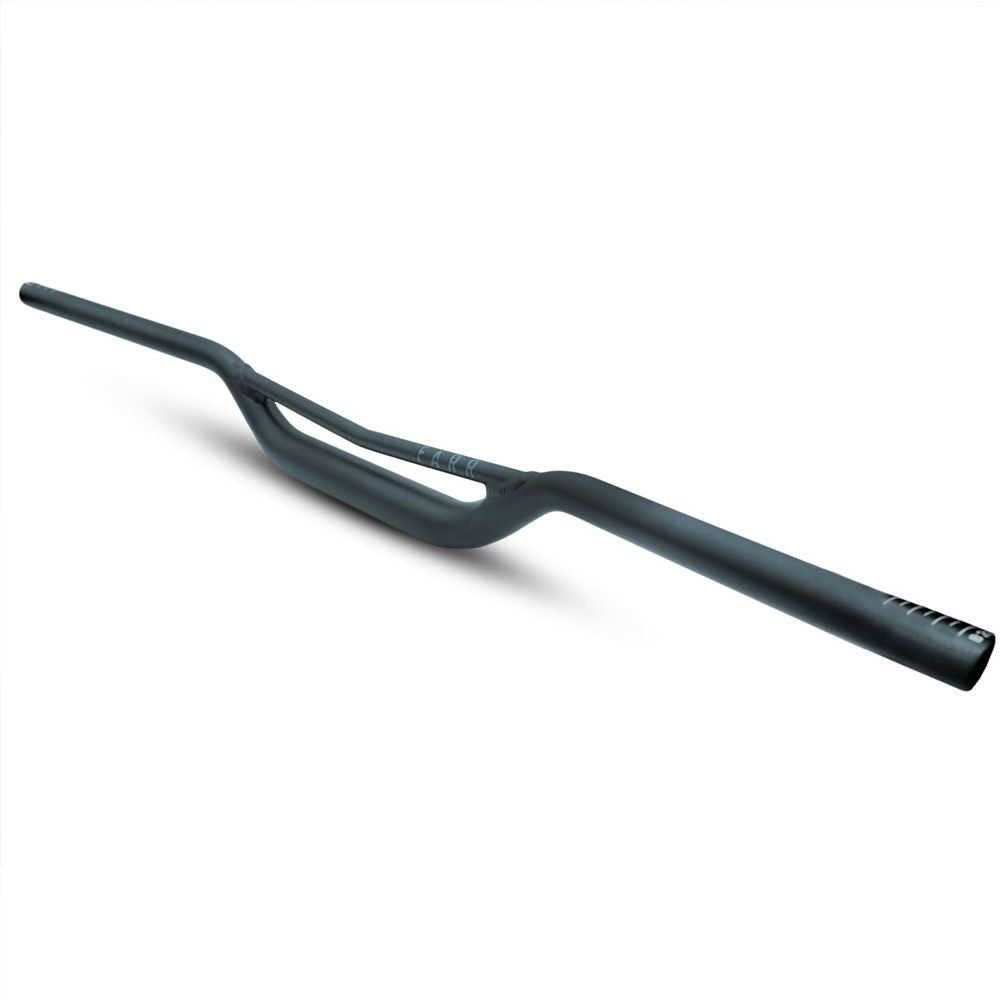 FARR Alloy Supa-Riser mountain bike handlebar, 820mm wide, designed for trail control, made of durable alloy, shown in 3D render.