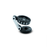 FARR GPS mount top cap kit with Garmin and Wahoo inserts for threadless bike headsets, shown from side view.