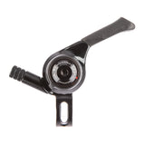 MicroSHIFT MT thumb shifters for 9-speed MTB with indexed and friction modes, showing the ergonomic design and gear selector buttons.