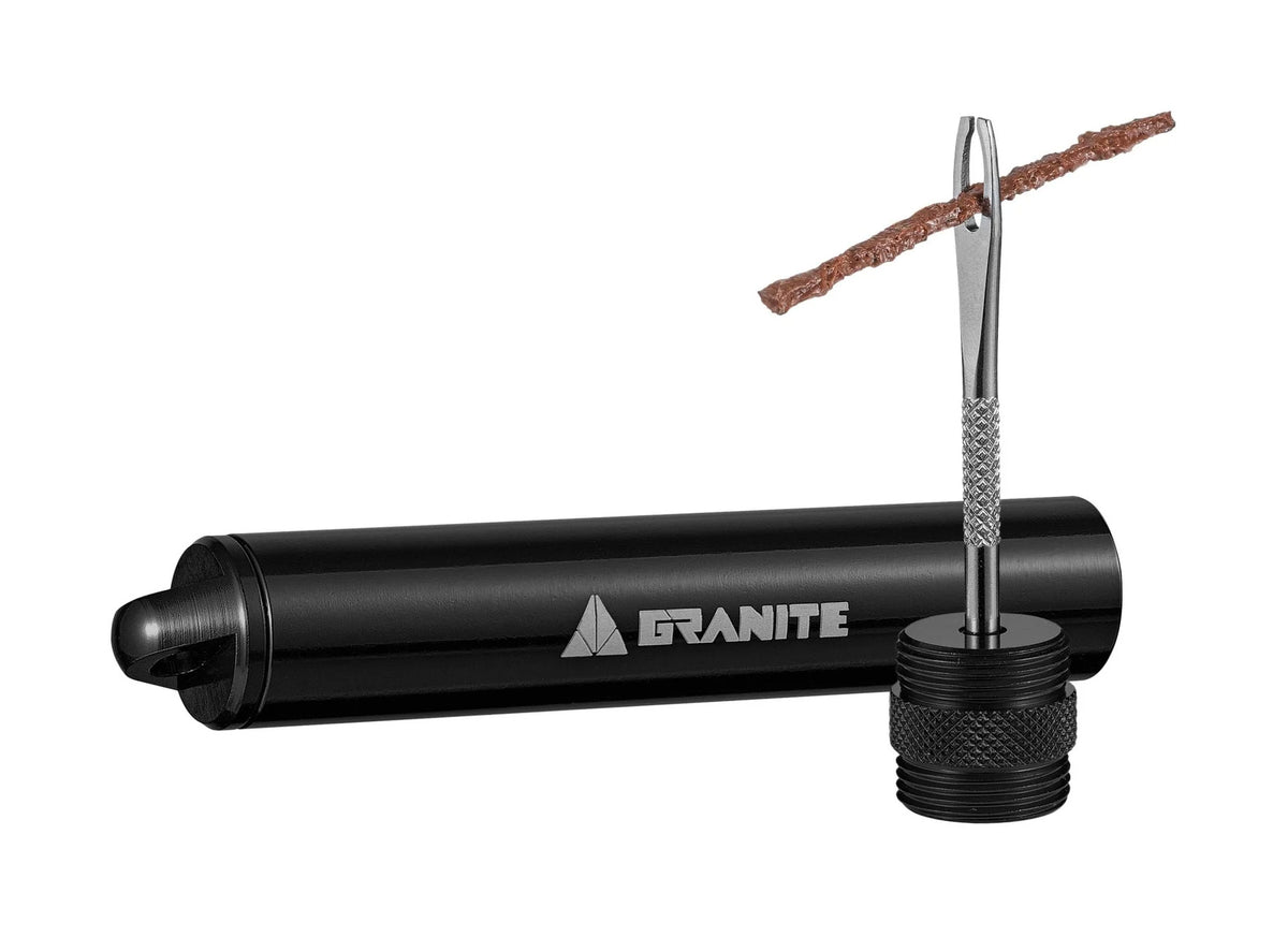 Granite Suture Tyre Plug Kit with CO2 Inflator - Tubeless Tyre Repair