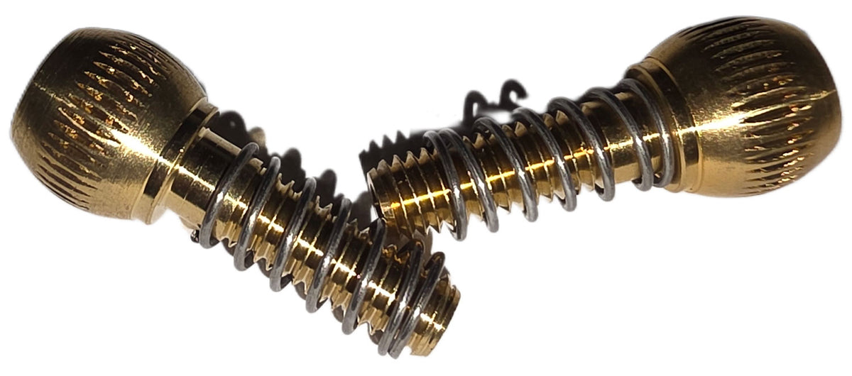 Genesis Spare GN Brass Shifter Bolt Pair for external routed bike frames, used in bike maintenance and component replacement.