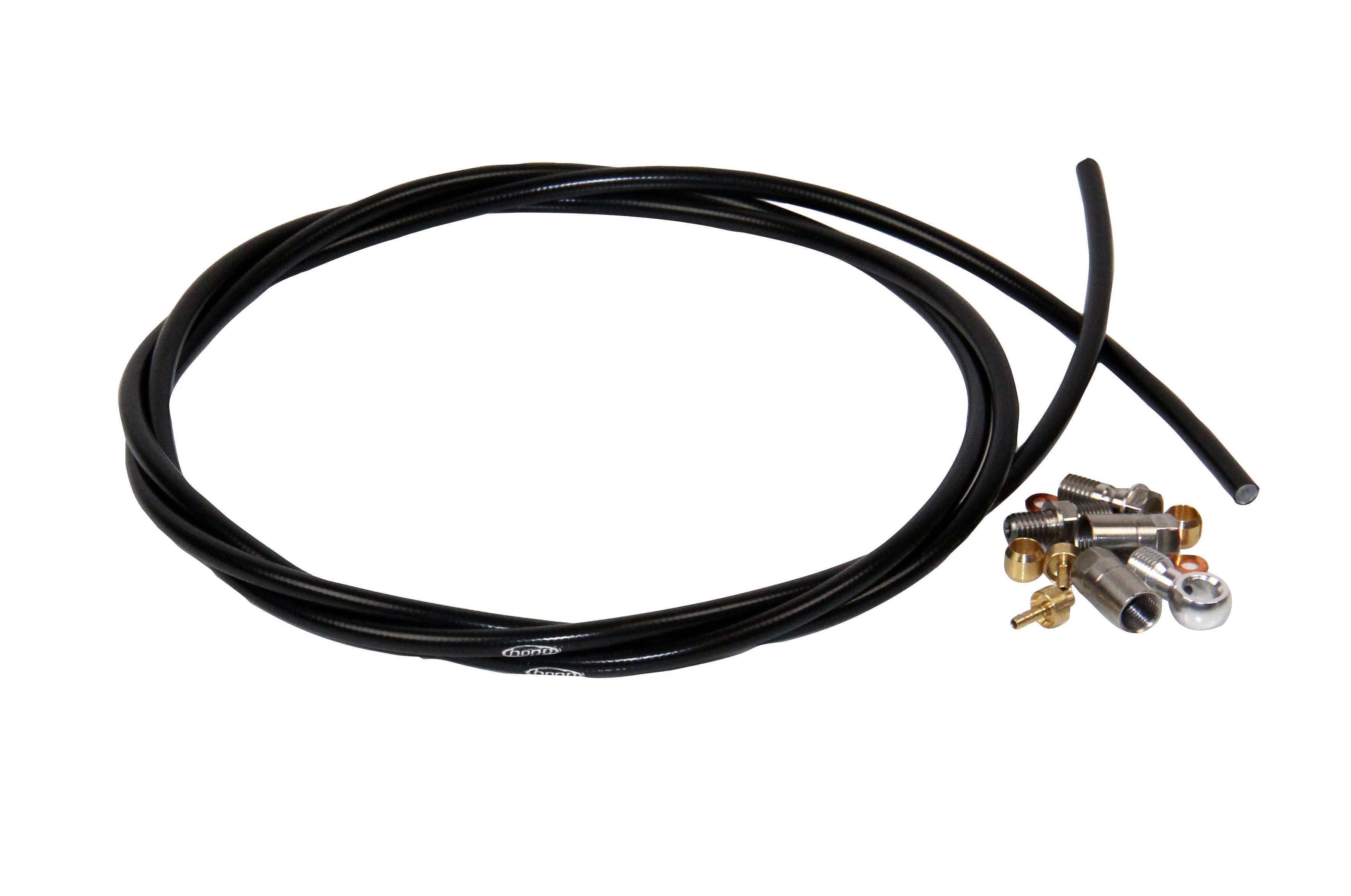 hope brake spares 5mm black hose inc 90 straight connectors p133788