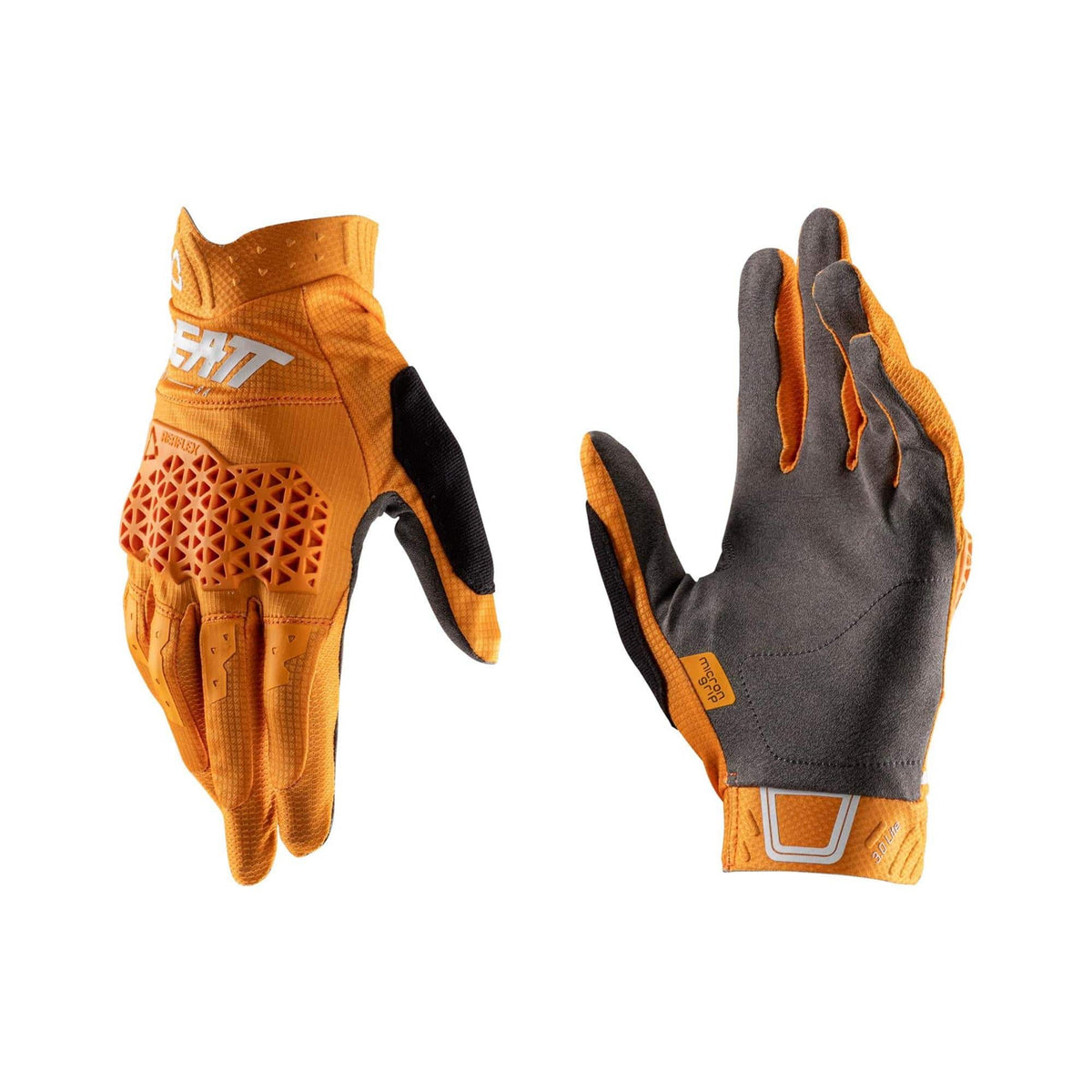 Leatt 3.0 Lite MTB gloves showing lightweight trail and enduro mountain bike gloves with impact protection and breathable fabric