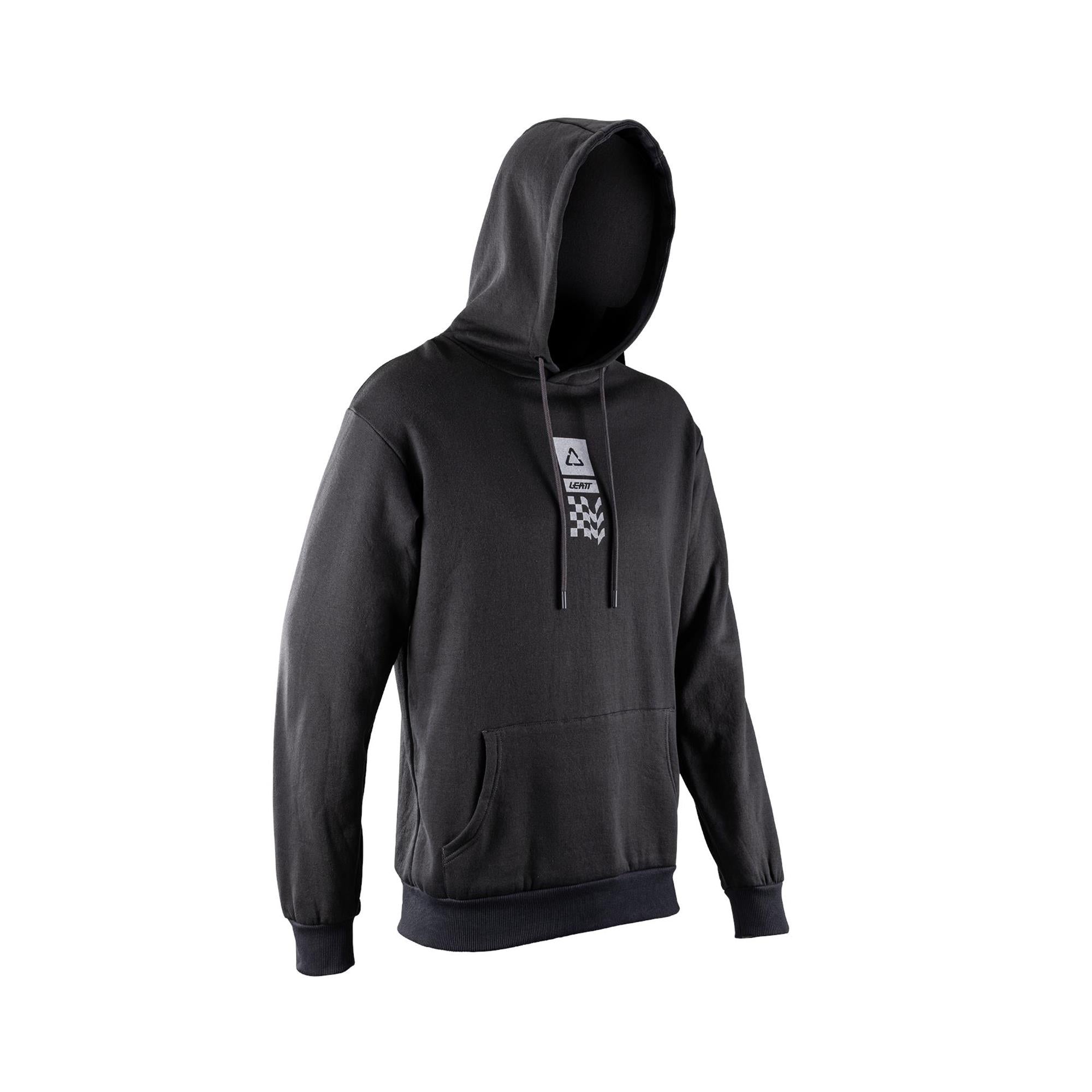 Leatt Core Hoodie 2026 unisex fleece pullover featuring a front hand-warmer pocket and casual, comfortable design.