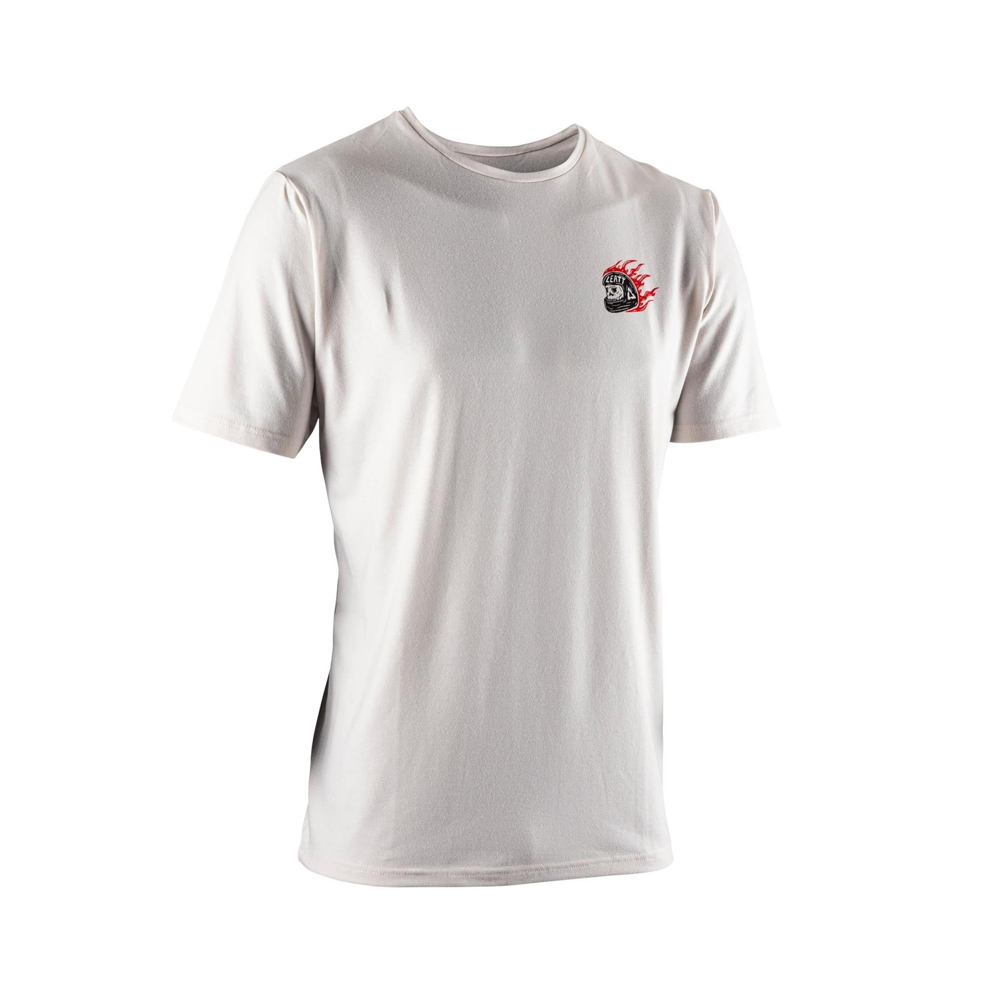 Leatt Core T Shirt 2026 unisex breathable casual tee, regular fit, soft fabric, in black with logo on front.