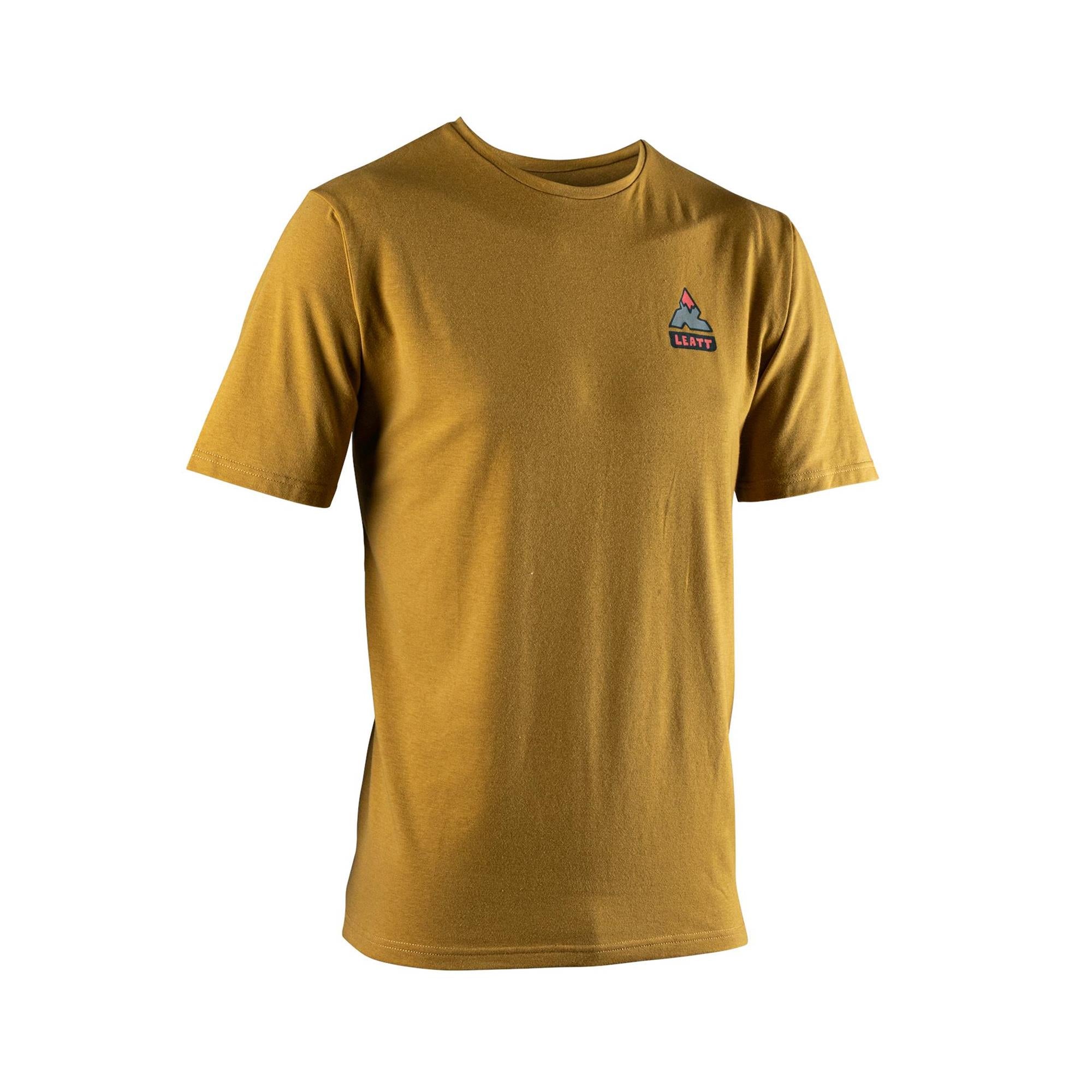Leatt Core T Shirt 2026 unisex regular fit breathable casual tee, lightweight fabric, with logo detail, in black and white.