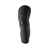 Leatt Evo 6.0 Lite knee protection CE Level 2 impact guards in black, designed for motorcycle riding safety.
