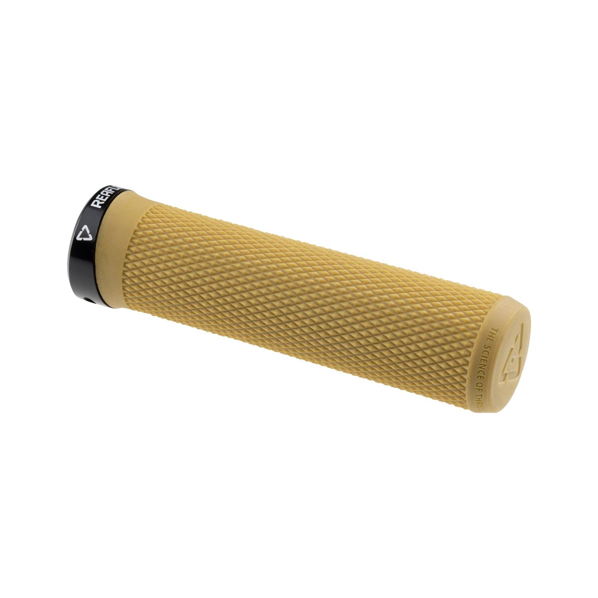 Leatt ReaFlex 6.0 Diamond Lock-On MTB grips with vibration absorption and trail control, designed for mountain biking.