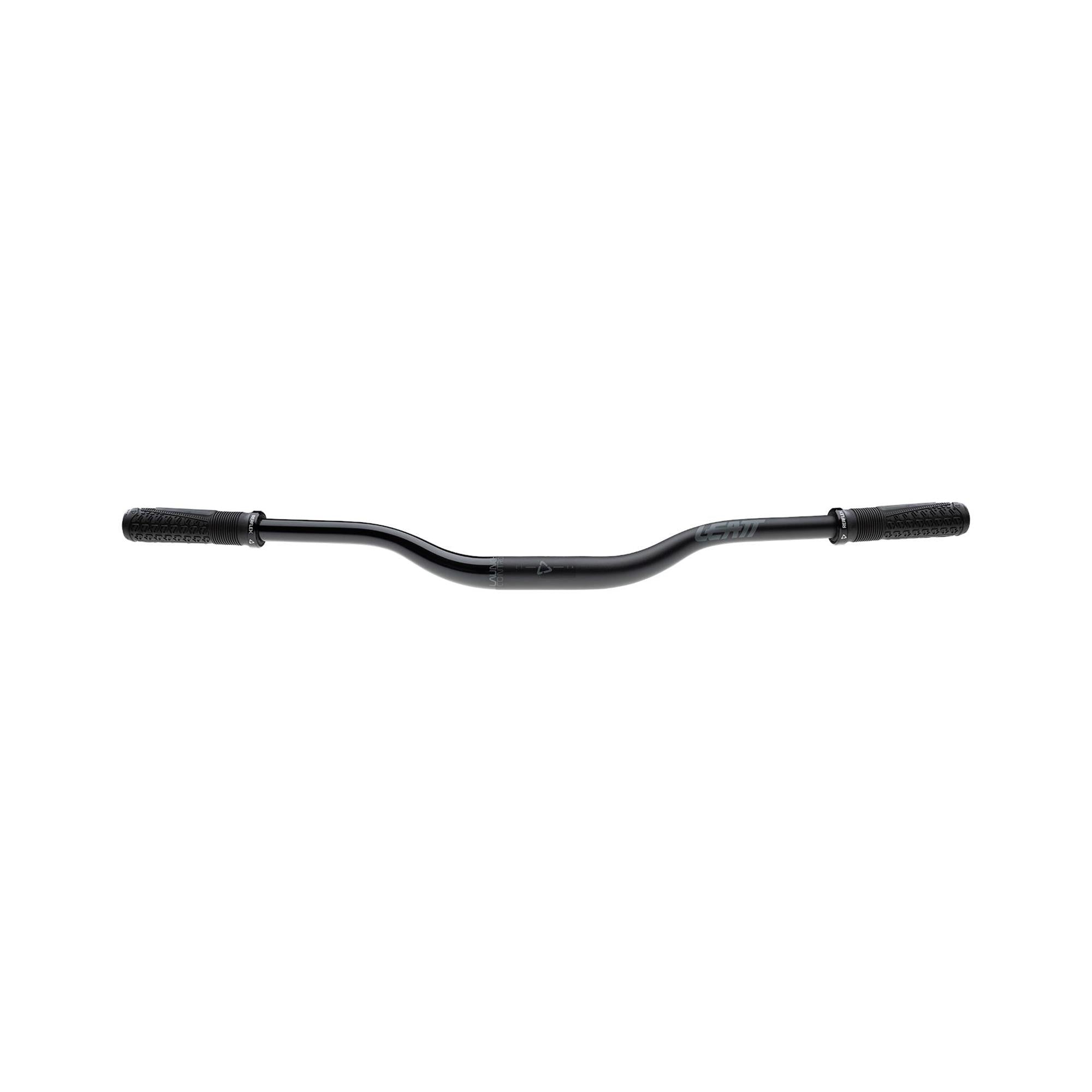Leatt Launch Control Handlebar Kit 31.8 MTB with ReaFlex Gel Grips, black components for mountain biking.