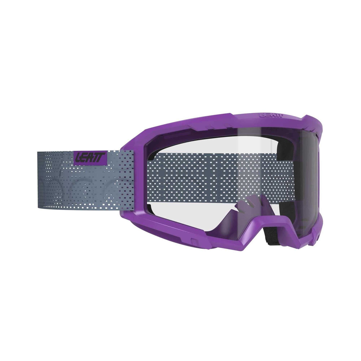 Leatt MTB Goggle Vizion 2.0 with clear lens, secure fit, and anti-fog design for mountain biking.