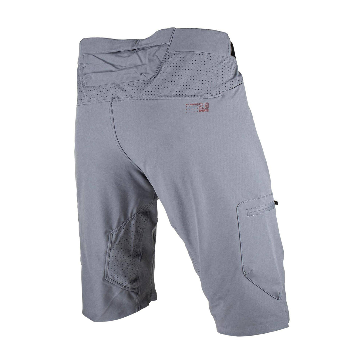 Youth mountain bike shorts by Leatt, AllMtn 2.0 model, featuring stretch fabric and ventilation for active riding comfort.