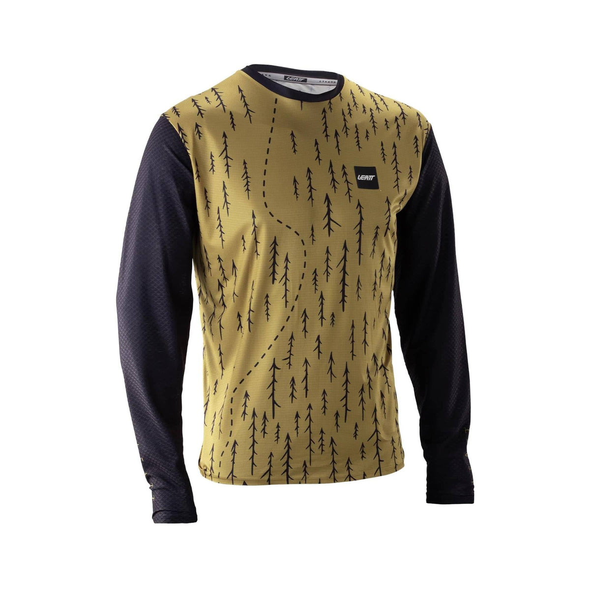Leatt Trail 3.0 MTB long sleeve jersey in breathable fabric, designed for mountain biking comfort and durability.