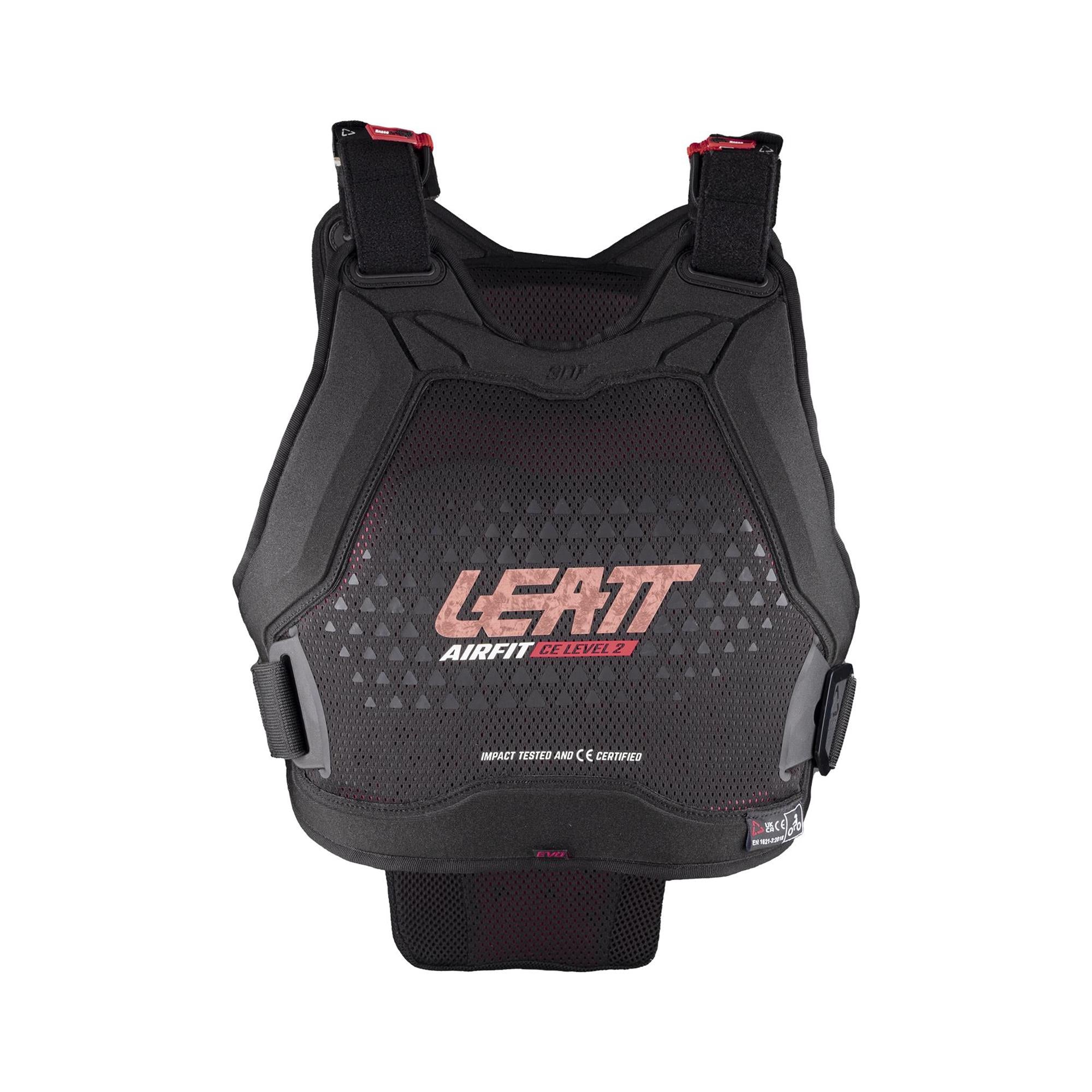 Leatt Women's 3DF AirFit Evo Body Protector with CE Level 2 impact protection, lightweight motorcycle protective clothing.