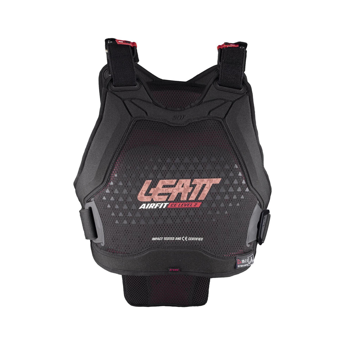 Leatt Women's 3DF AirFit Evo Body Protector with CE Level 2 impact protection, lightweight motorcycle protective clothing.