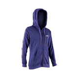 Leatt Women’s zip-up tech hoodie with athletic fit, 4-way stretch fabric, fleece lining, ideal for active wear and casual outfits.