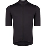 Madison Flux men's black short sleeve cycling jersey with front zipper and pockets, made of lightweight, breathable fabric.