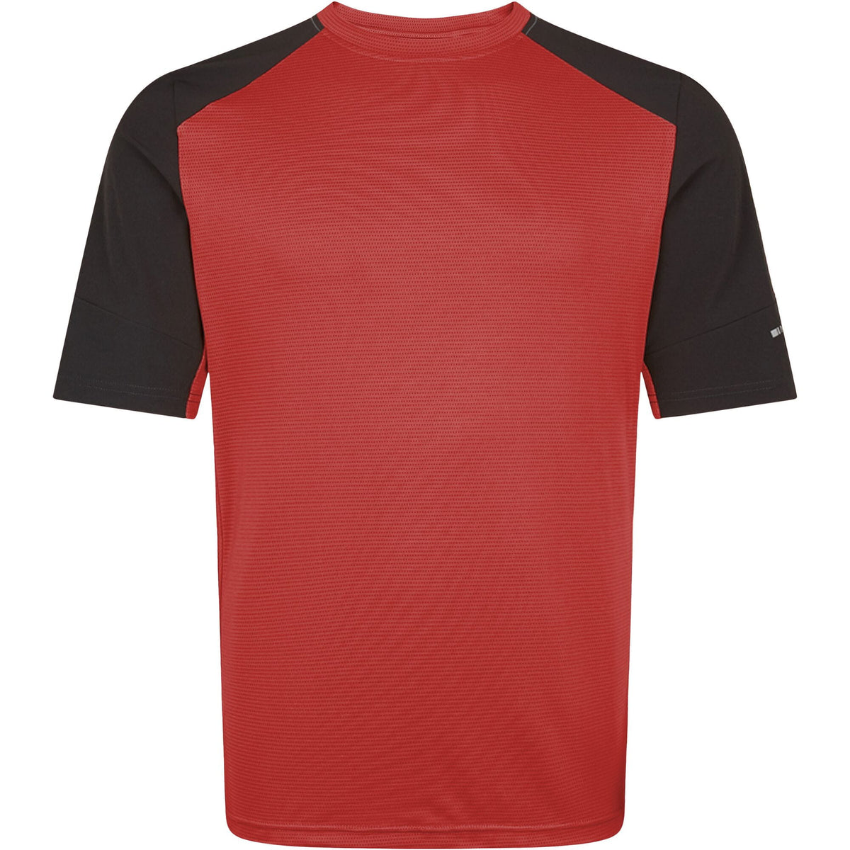 Madison Flux Trail men's short sleeve MTB jersey in mineral red, X-small size, with breathable fabric and MTB-inspired design.