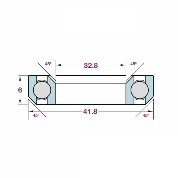 FBI Mr136 Headset Bearing