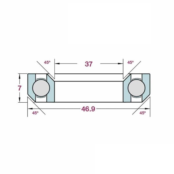 FBI Mr137 Headset Bearing