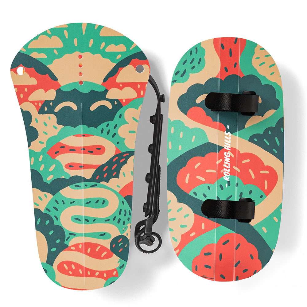 Bumbino's Splash Pack kids bike mudguards with wishbone mount for 14-20 inch wheels, designed to protect young riders from splashes.