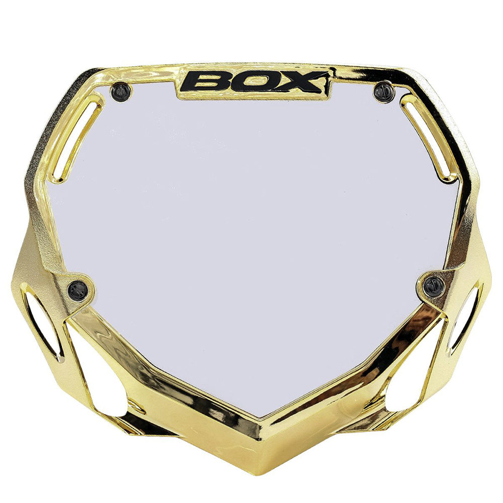 BOX BMX Box Two Chrome Number Plate - Large