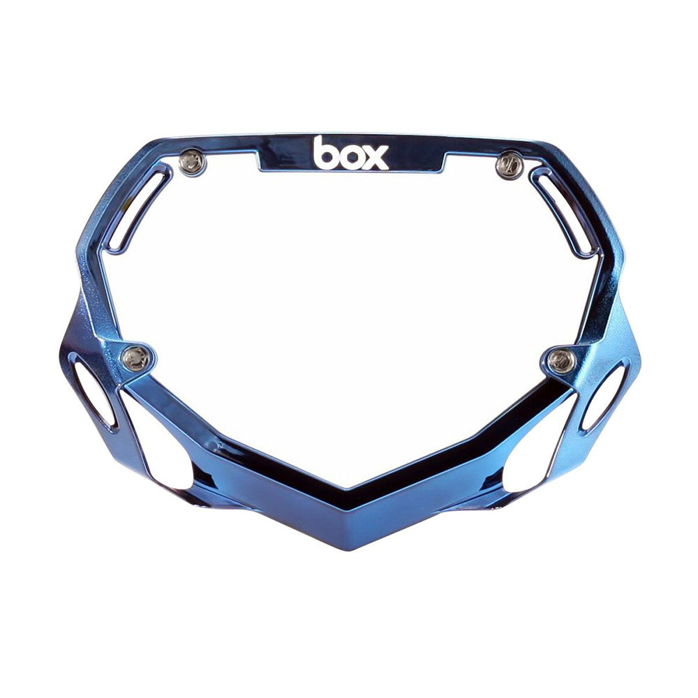 BOX BMX Box Two Chrome Number Plate - Small