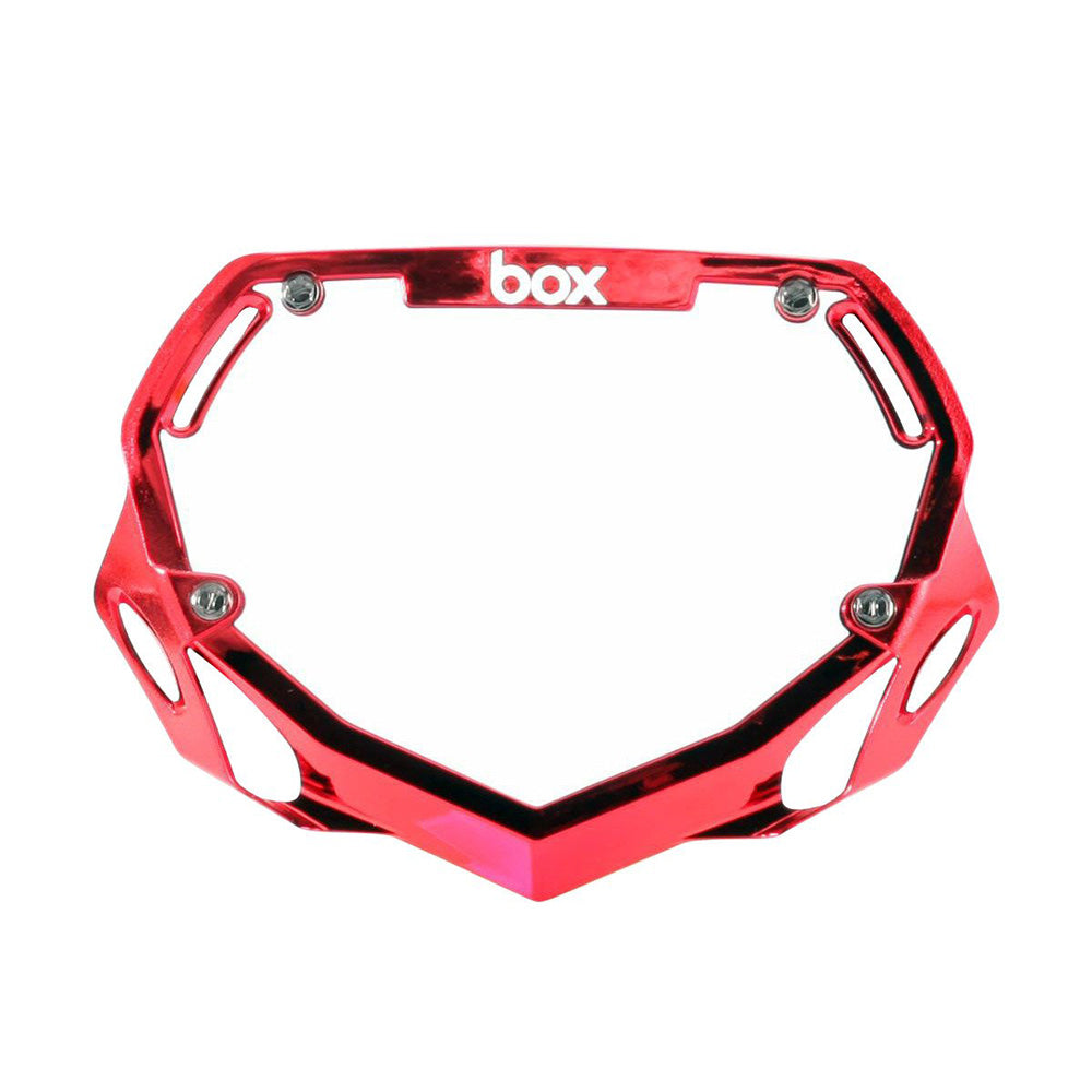 BOX BMX Box Two Chrome Number Plate - Small