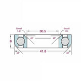 FBI P08F Headset Bearing