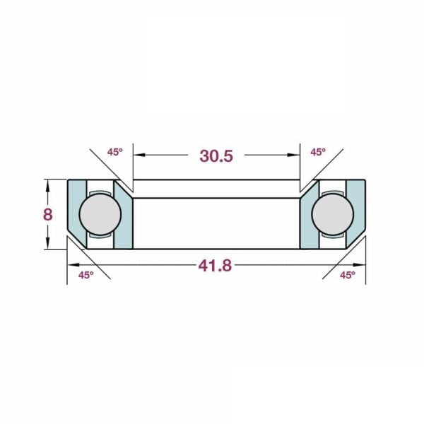 FBI P08H8 / Mr121 Headset Bearing