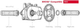 ROTOR Ekapic Broseâ® Qf170 Crank Arms