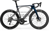 Merida Reacto Pro 2027 aero road bike with Shimano Dura-Ace Di2, disc brakes, blue frame, lightweight design, high-performance cycling bike