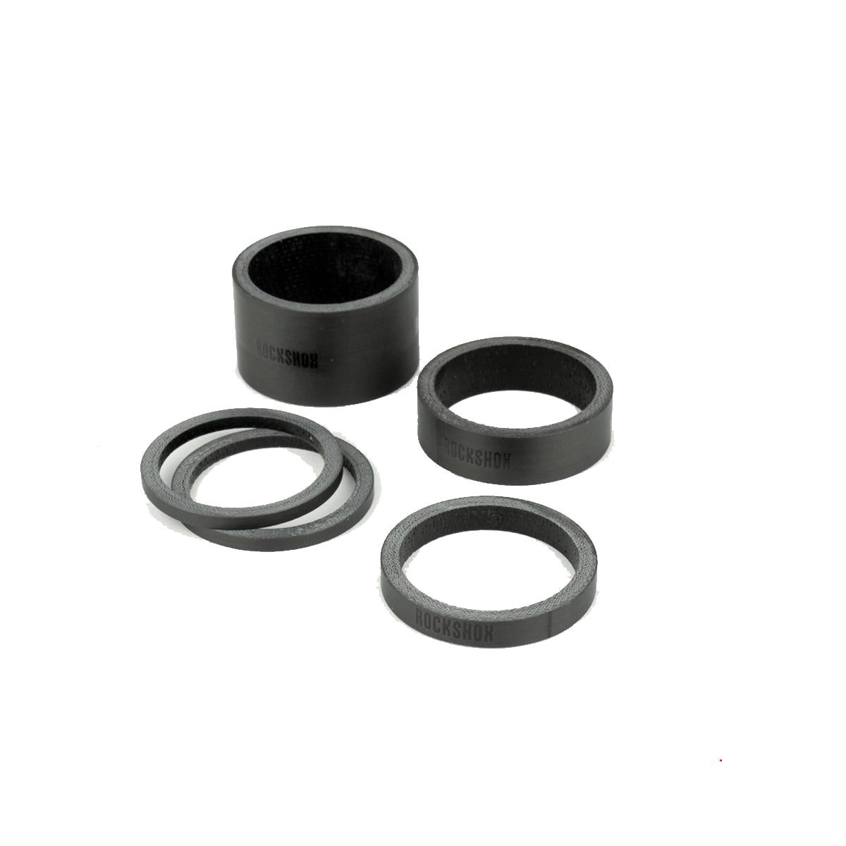 RockShox Headset Spacer Set, UD Carbon (2.5mm x 2, 5mm x 1, 10mm x 1, 20mm x 1)