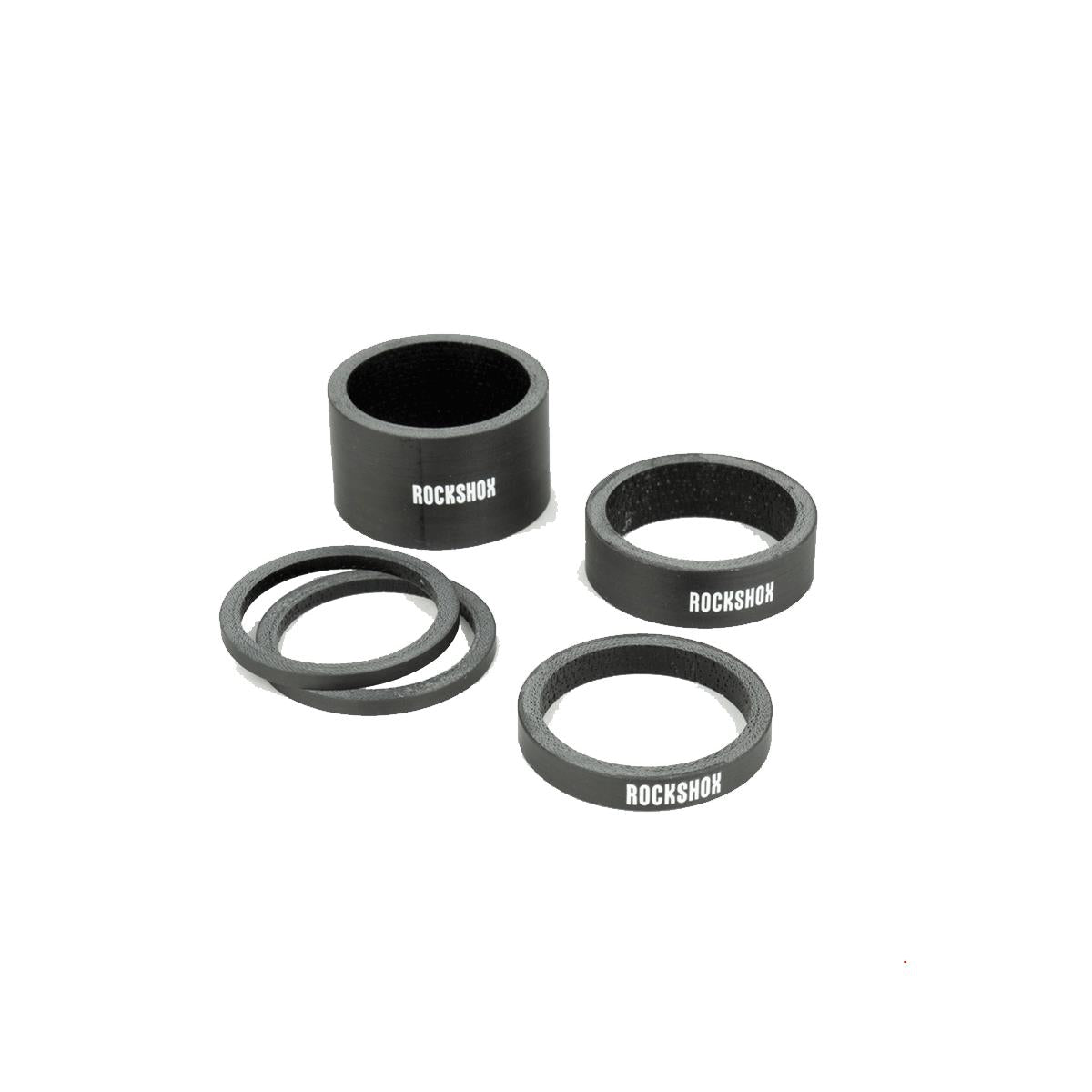 RockShox Headset Spacer Set, UD Carbon (2.5mm x 2, 5mm x 1, 10mm x 1, 20mm x 1)