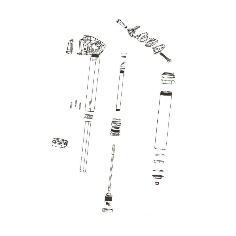 Rock Shox Spares & Accessories - Reverb Spare, Inner Seal Head (Includes Seal Head With Bushings O-Rings Wiper Seal Retaining Ring), Reverb B1(2017)