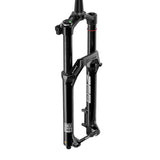 RockShox ZEB Ultimate Flight Attendant MTB fork with Smart Suspension technology, showing the black suspension fork with branding details.