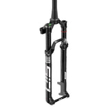 RockShox SID SL Ultimate XC fork with Flight Attendant system, lightweight mountain bike component, black suspension fork, close-up view