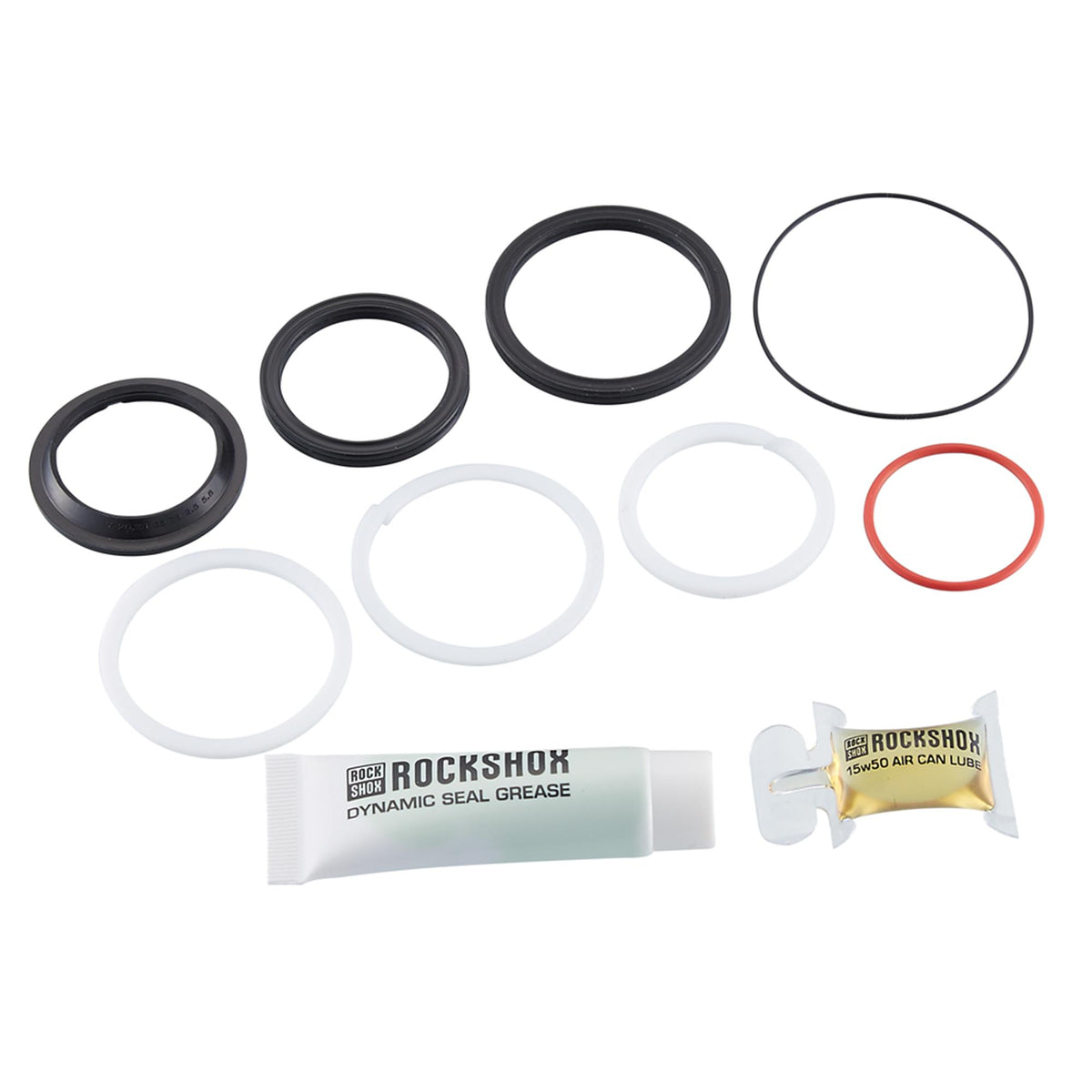 RockShox 50 Hour Service Kit (Includes Air Can Seals, Piston Seal, Glide Rings, Grease/Oil) - Thrushaft (2021-2024), Nude/Bold 2022+, Deluxe /Super Deluxe (2023+) Gen-C
