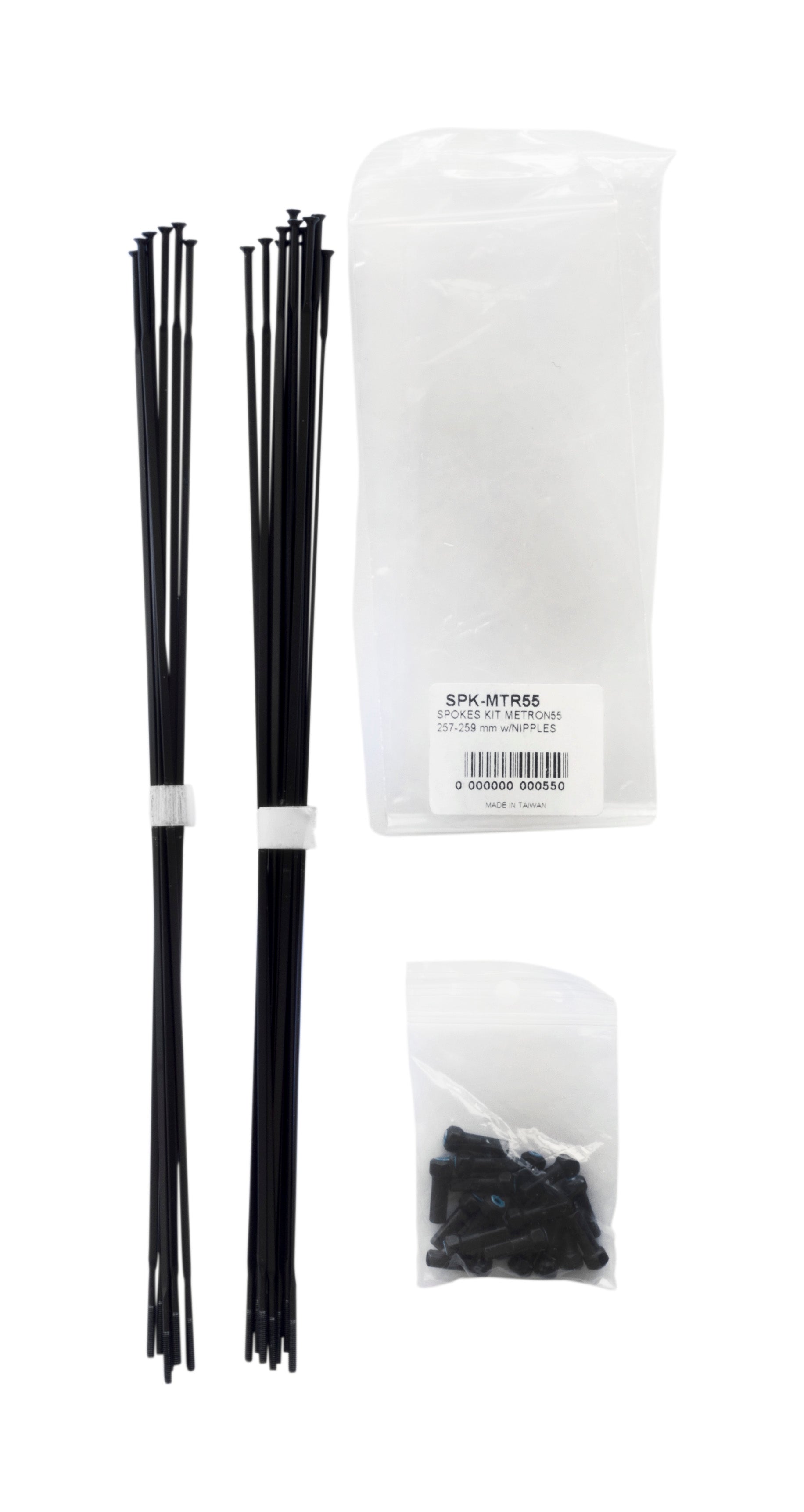 Vision Spoke Kit: Metron 55 (257, 259mm, inc Nipples)