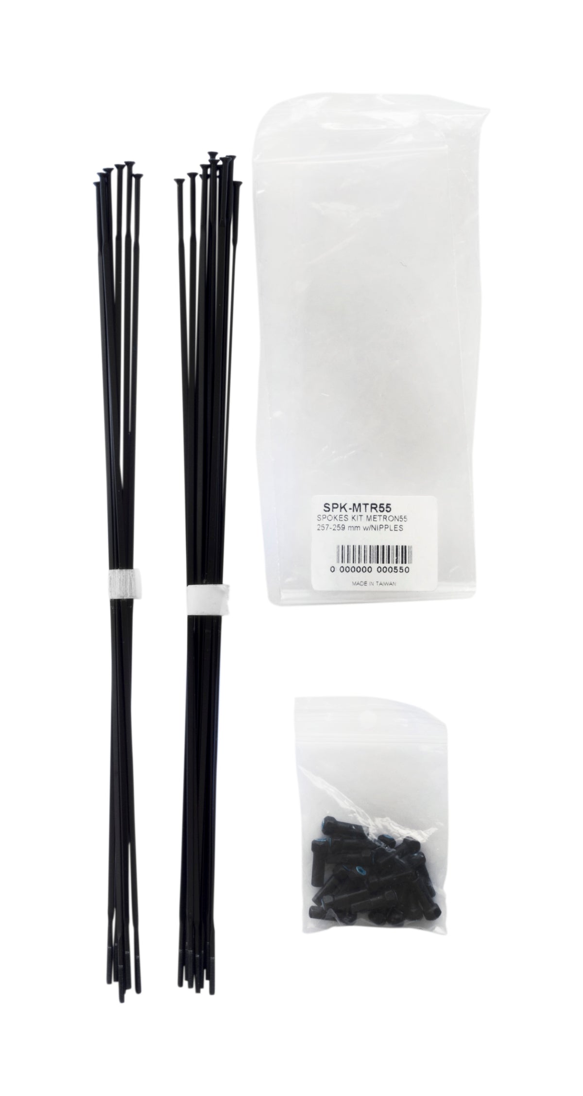 Vision Spoke Kit: Metron 55 (257, 259mm, inc Nipples)