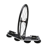 SeaSucker add-on front wheel holder for Bomber and Mini Bomber bike racks, showing mounted wheel and secure attachment.