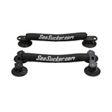 SeaSucker Board Rack with vacuum mounts for surf and paddle boards, durable accessories for secure roof storage.