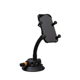 SeaSucker Flex-X Phone Mount with flexible arm and X-Grip holder for secure device mounting, shown on a surface.