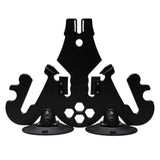 SeaSucker Pallavicini Ski Rack for 2 sets of skis and snowboards, featuring locking mechanism and mounted on vehicle roof.