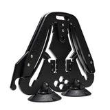 SeaSucker Pallavicini Ski Rack for 2 skis and snowboards, mounted on vehicle, with lock for secure storage and transport.